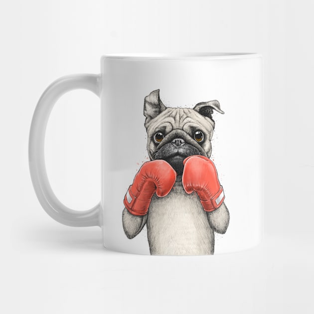 Pug boxer by NikKor